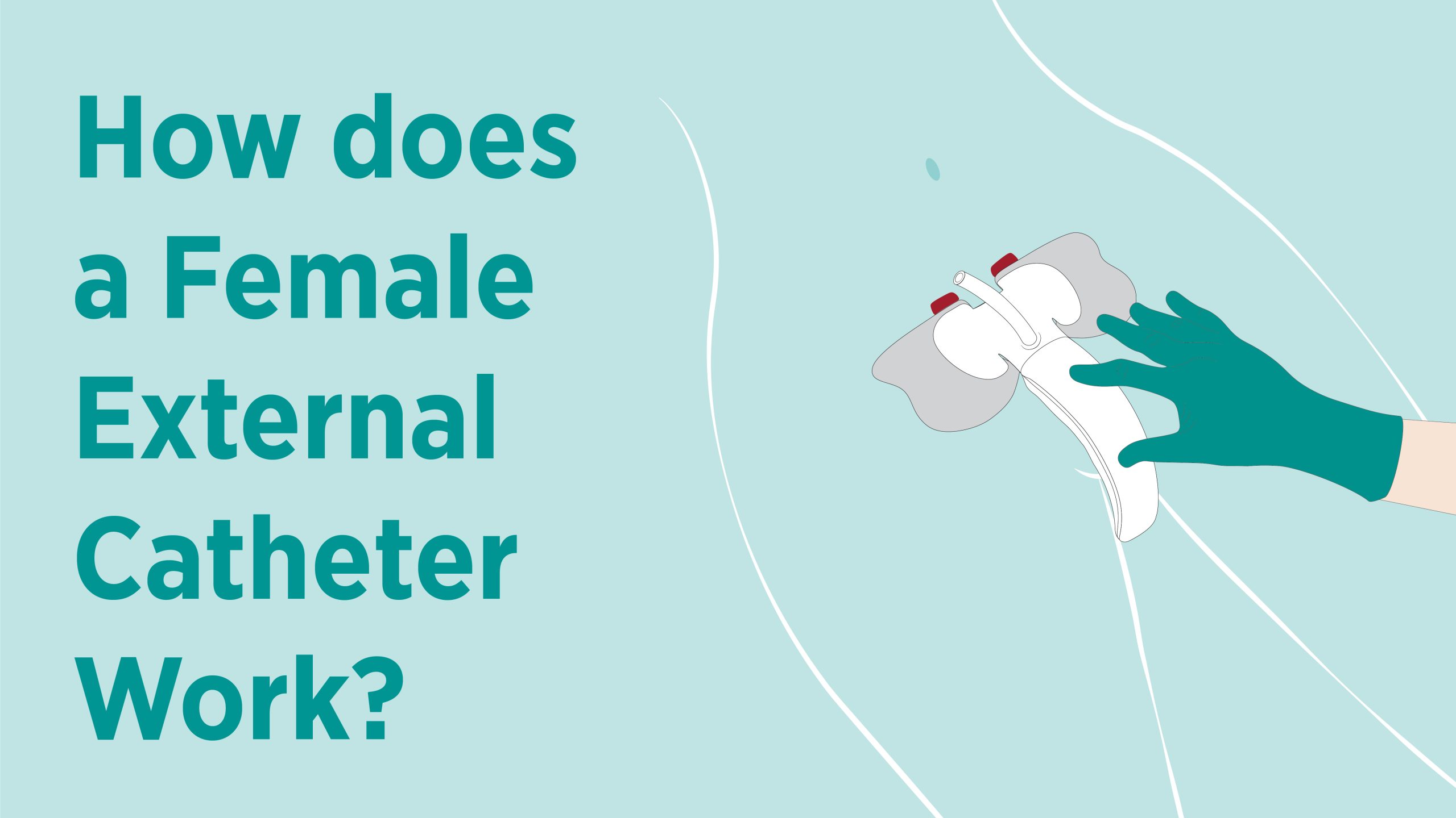 How does a female external catheter work?