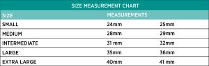 Male condom catheter measurement chart 