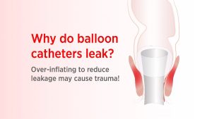 Why do balloon catheters leak? Over-inflating to reduce leakage may